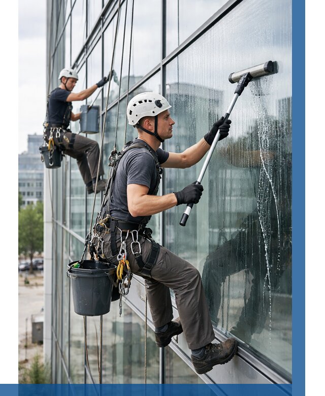 Мойка витражей альпинистами в Санкте-Петербурге от 744 р. под ключ|ВЫСОТНИК-Снк