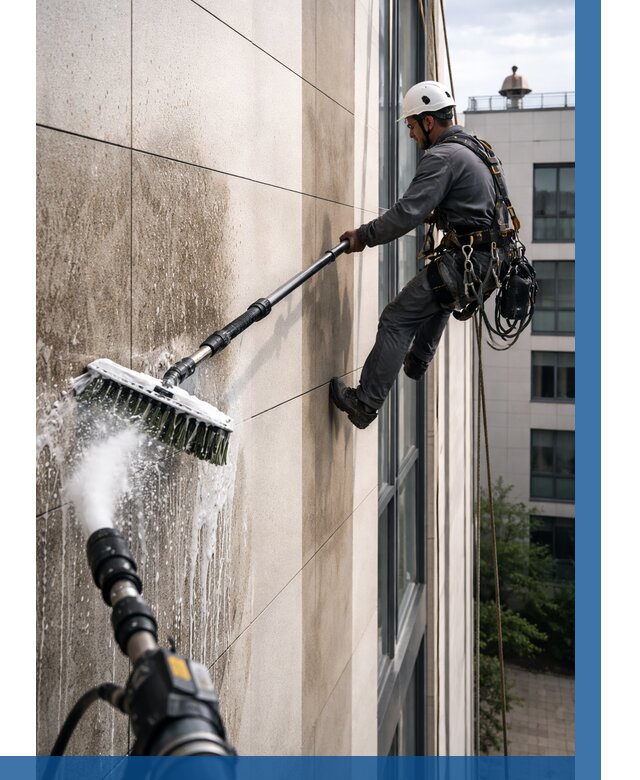 Мойка фасада из керамогранита в Санкте-Петербурге от 319 р. | ВЫСОТНИК-Снк