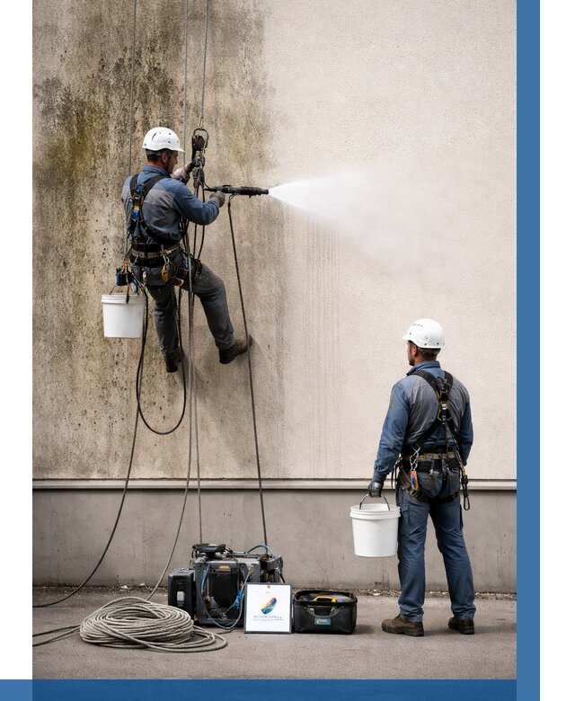 Очистка фасада от плесени в Санкте-Петербурге от 319 р. | ВЫСОТНИК-Снк