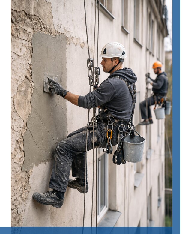 Восстановление штукатурки фасада в Санкте-Петербурге от 1275 р. | ВЫСОТНИК-Снк