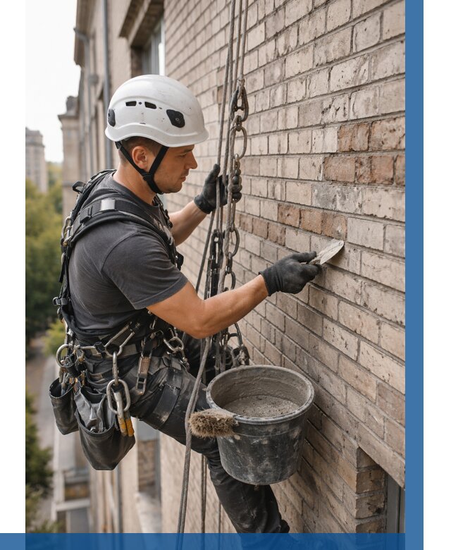 Ремонт кирпичной кладки фасада в Санкте-Петербурге от 1913 р. | ВЫСОТНИК-Снк