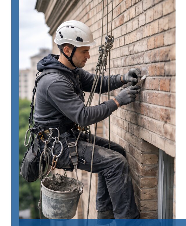 Качественный ремонт кирпичной кладки фасада в Санкте-Петербурге с гарантией