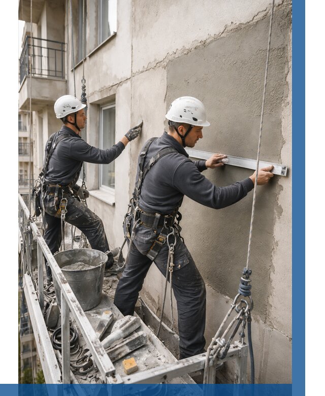 Штукатурка фасада на высоте в Санкте-Петербурге от 957 р. | ВЫСОТНИК-Снк