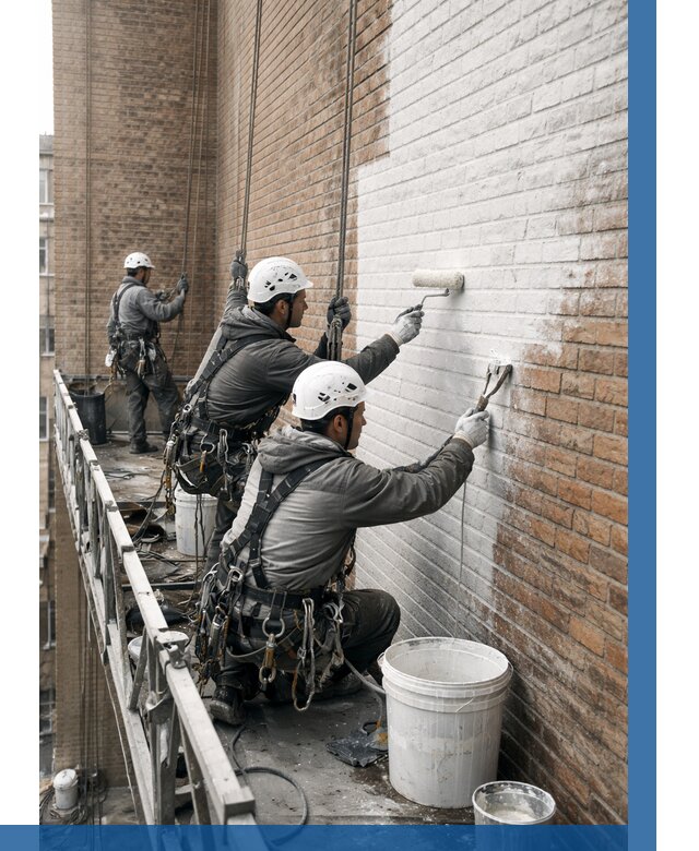 Покраска кирпичного фасада в Санкте-Петербурге от 372 р. | ВЫСОТНИК-Снк