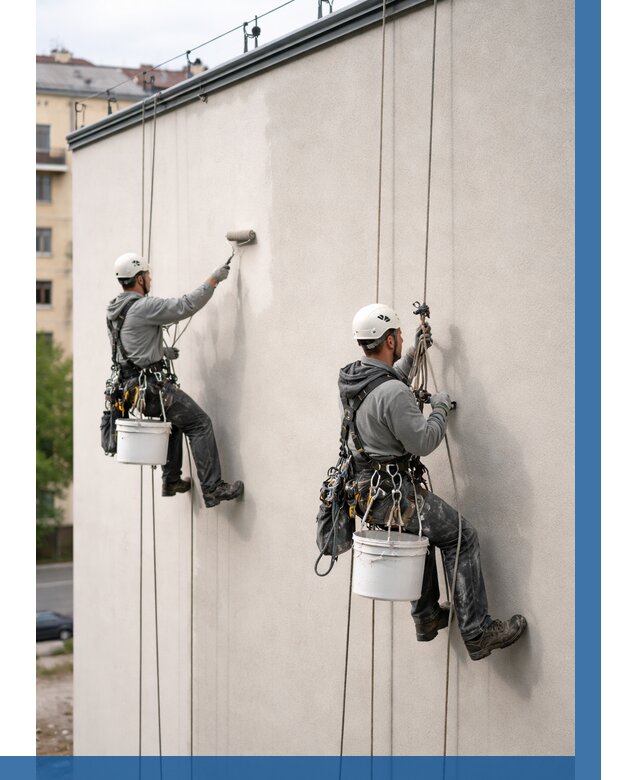 Покраска оштукатуренного фасада в Санкте-Петербурге от 340 р. | ВЫСОТНИК-Снк