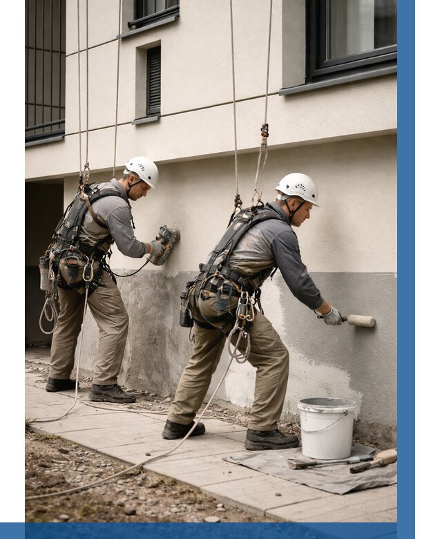 Окраска цоколя здания в Санкте-Петербурге от 478 р. под ключ | ВЫСОТНИК-Снк