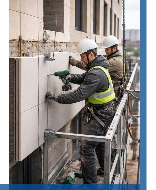 Монтаж фасадных термопанелей в Санкте-Петербурге от 1594 р. | ВЫСОТНИК-Снк