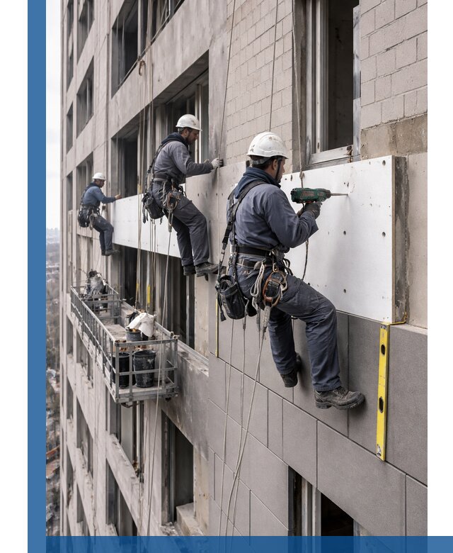 Монтаж фасадных термопанелей высокого качества в Санкте-Петербурге