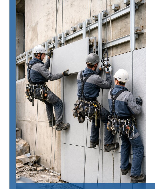 Монтаж вентилируемого фасада в Санкте-Петербурге под ключ с гарантией качества