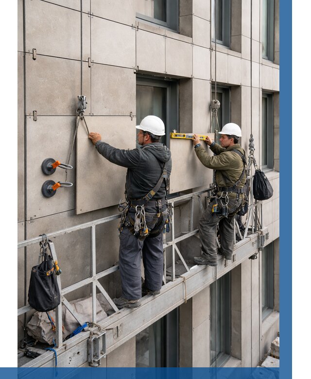 Монтаж керамогранита на фасад в Санкте-Петербурге от 2657 р. | ВЫСОТНИК-Снк