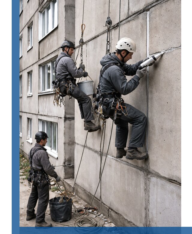 Герметизация межпанельных швов в Санкте-Петербурге с гарантией герметичности