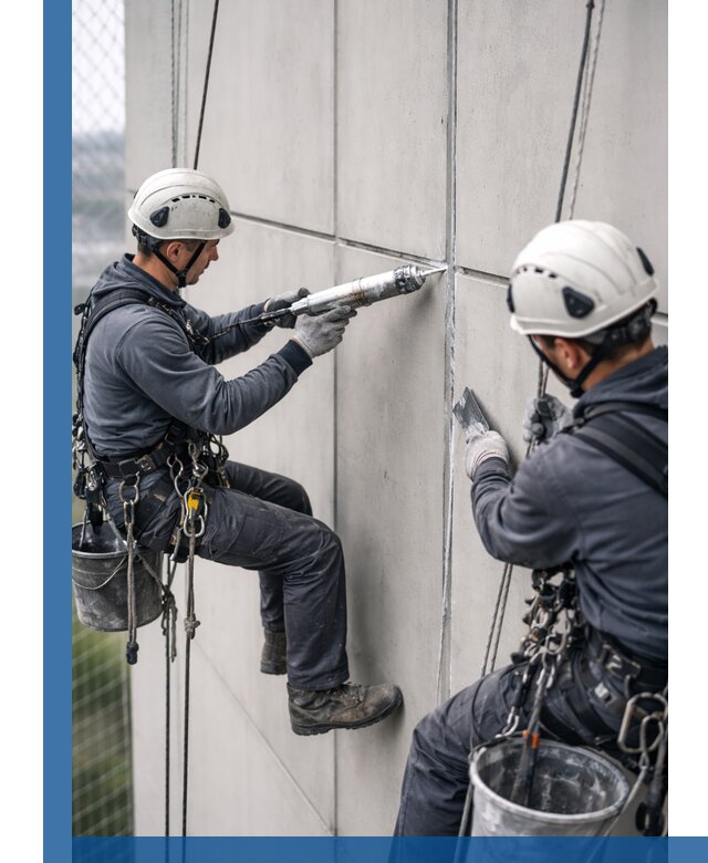 Первичная герметизация швов фасадов и кровель в Санкте-Петербурге