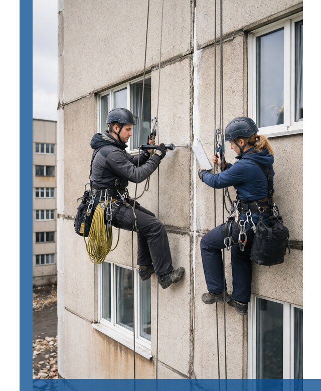 Герметизация межпанельных швов тёплым швом в Санкте-Петербурге