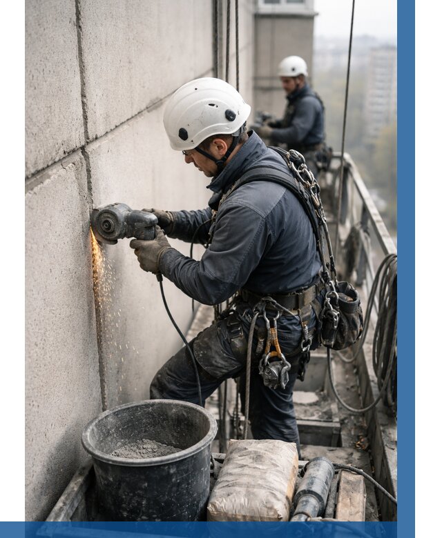 Штробление межпанельных швов в Санкте-Петербурге от 1275 р. | ВЫСОТНИК-Снк