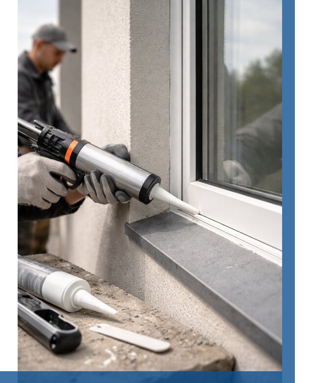 Герметизация монтажных швов окон в Санкте-Петербурге от 691 р. | ВЫСОТНИК-Снк