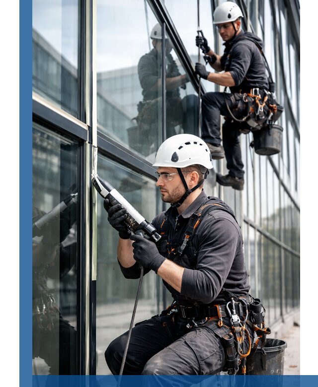 Герметизация витражных швов в Санкте-Петербурге для зданий и фасадов