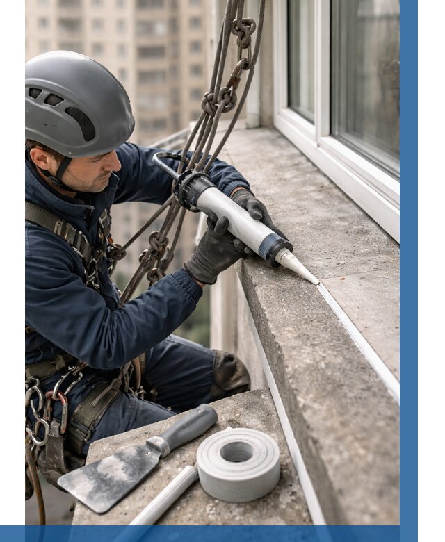 Герметизация балконного козырька в Санкте-Петербурге от 4783 р. | ВЫСОТНИК-Снк