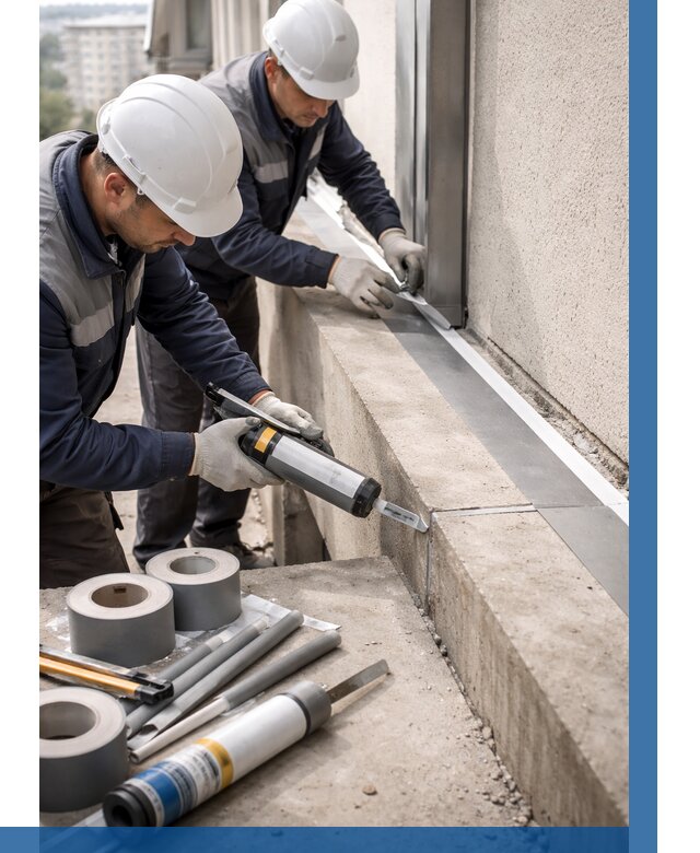 Герметизация примыкания балкона в Санкте-Петербурге от 4783 р. | ВЫСОТНИК-Снк