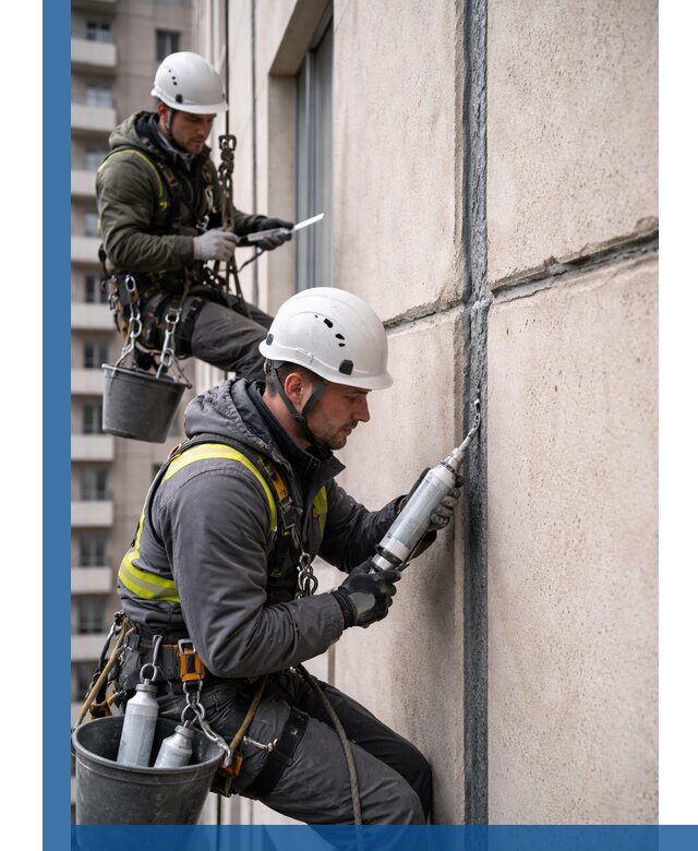Герметизация деформационных швов фасада в Санкте-Петербурге качественно