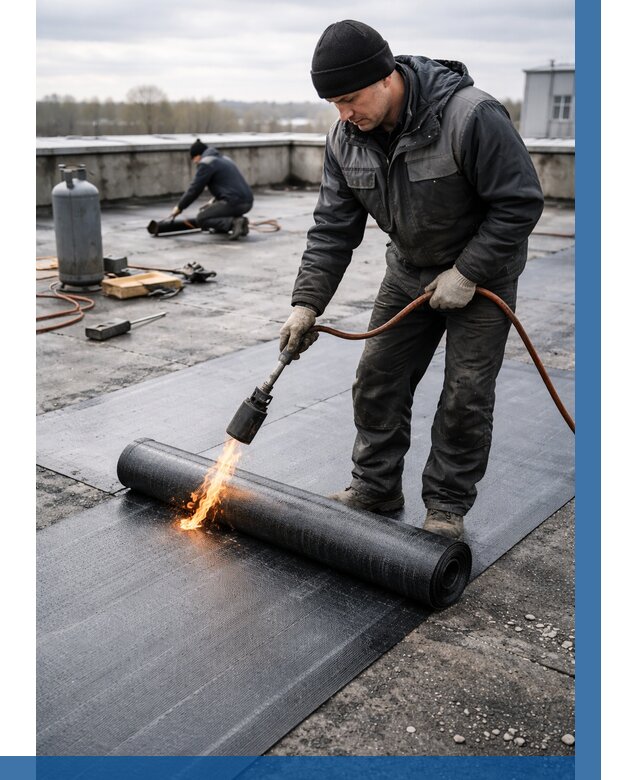 Ремонт наплавляемой кровли в Санкте-Петербурге от 744 р. | ВЫСОТНИК-Снк