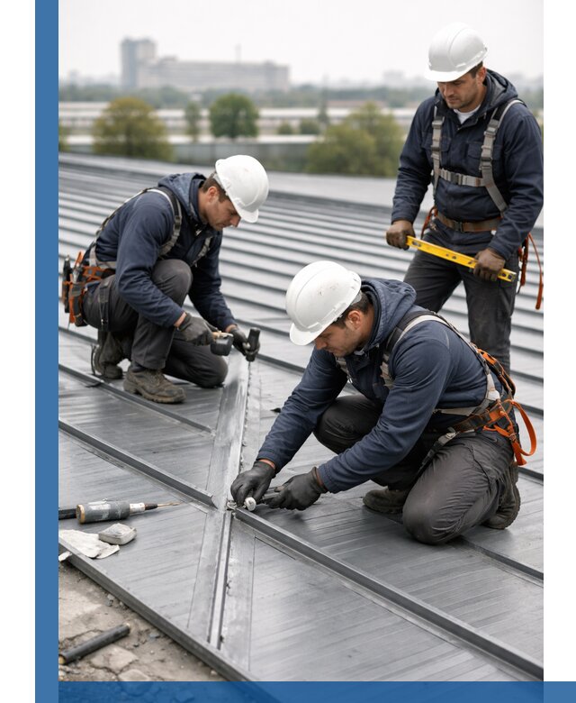 Ремонт фальцевой кровли в Санкте-Петербурге срочно и качественно