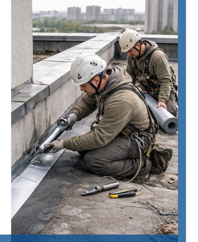 Ремонт кровельных примыканий в Санкте-Петербурге от 1275 р. | ВЫСОТНИК-Снк