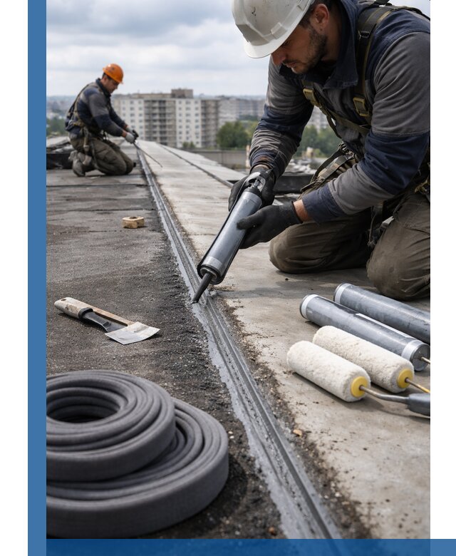 Герметизация швов кровли в Санкте-Петербурге с гарантией герметичности