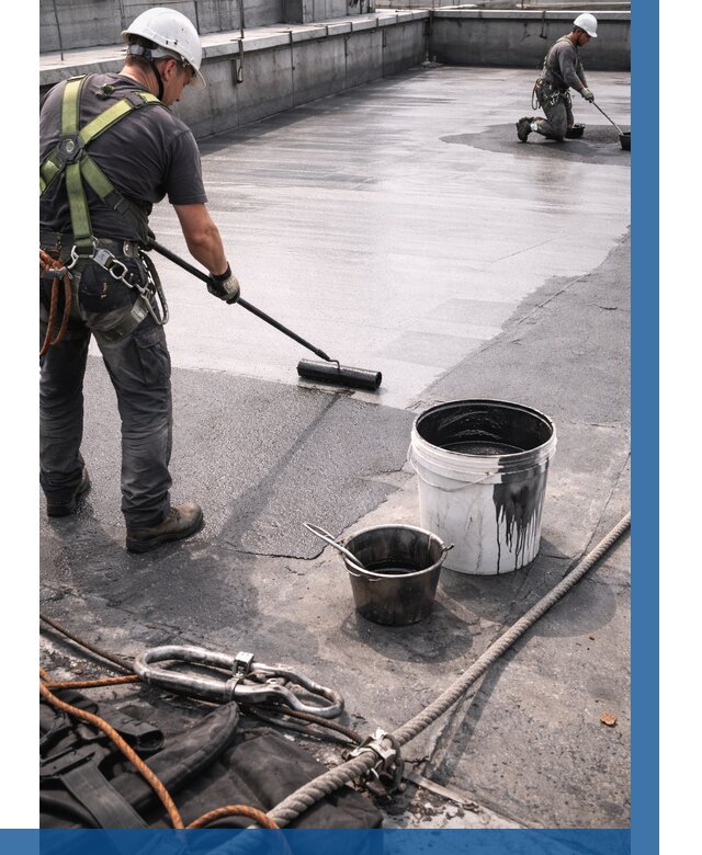 Гидроизоляция кровли жидкой резиной в Санкте-Петербурге от 531 р. | ВЫСОТНИК-Снк