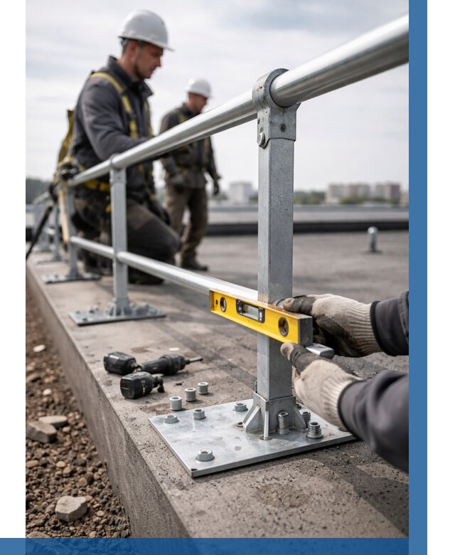 Монтаж кровельного ограждения в Санкте-Петербурге от 1275 р. | ВЫСОТНИК-Снк