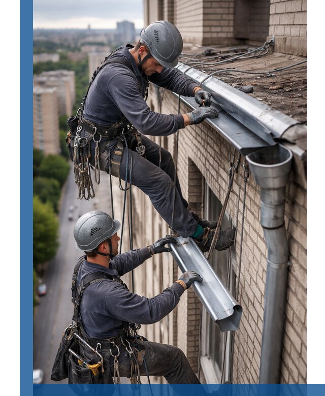 Ремонт водосточных желобов в Санкте-Петербурге, быстро и качественно