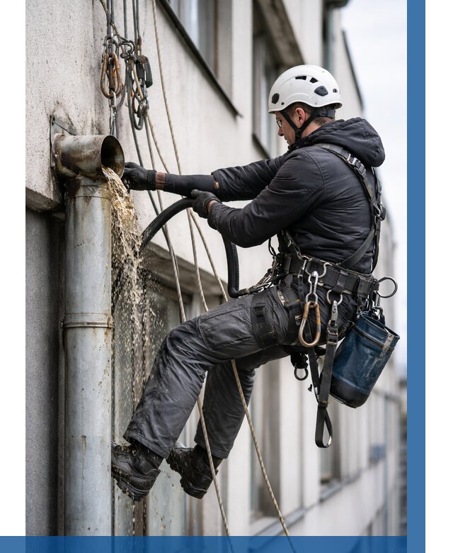 Прочистка водосточных труб в Санкте-Петербурге от 3720 р. | ВЫСОТНИК-Снк