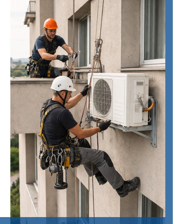 Монтаж внешнего блока кондиционера в Санкте-Петербурге от 6908 р. | ВЫСОТНИК-Снк