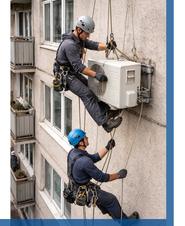 Перенос внешнего блока кондиционера в Санкте-Петербурге от 9565 р.| ВЫСОТНИК-Снк