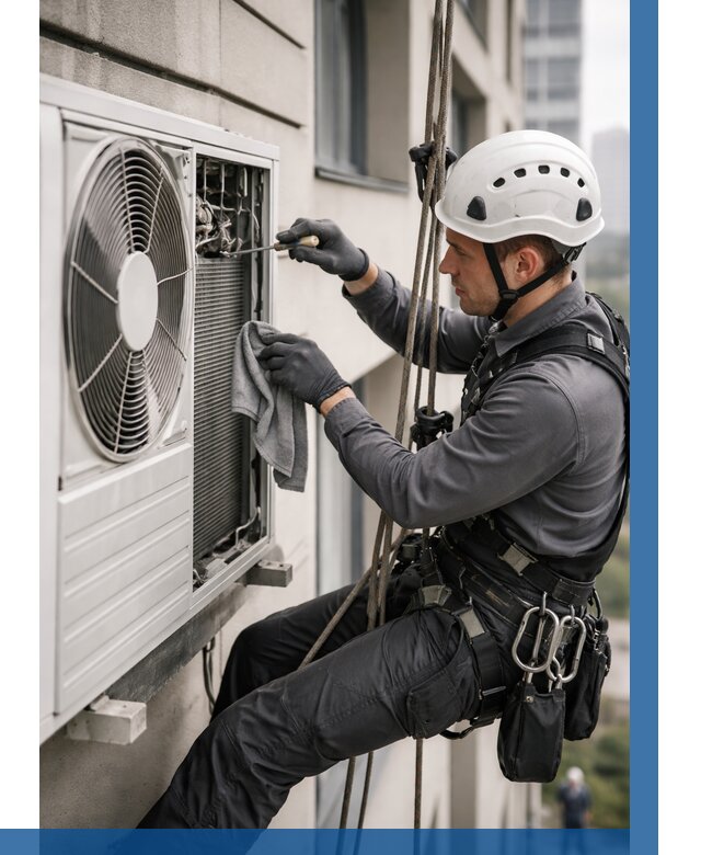 Обслуживание внешнего блока кондиционера в Санкте-Петербурге от 2870 р.ВЫСОТНИК-Снк