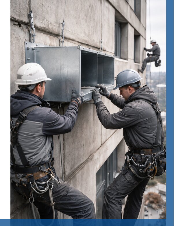 Монтаж вентиляционных коробов в Санкте-Петербурге от 3188 р. | ВЫСОТНИК-Снк