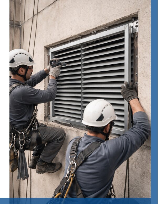 Монтаж вентиляционных решеток в Санкте-Петербурге от 4783 р. | ВЫСОТНИК-Снк