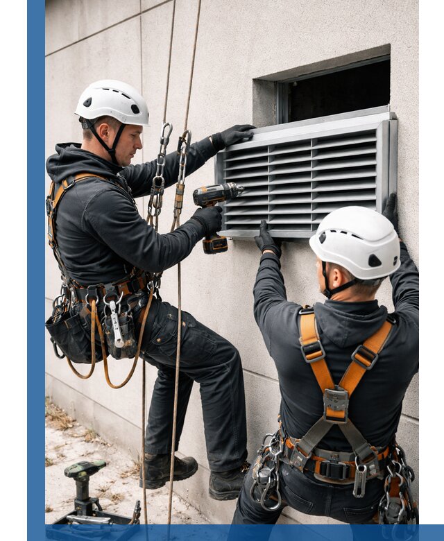 Монтаж вентиляционных решеток в Санкте-Петербурге профессиональный сервис