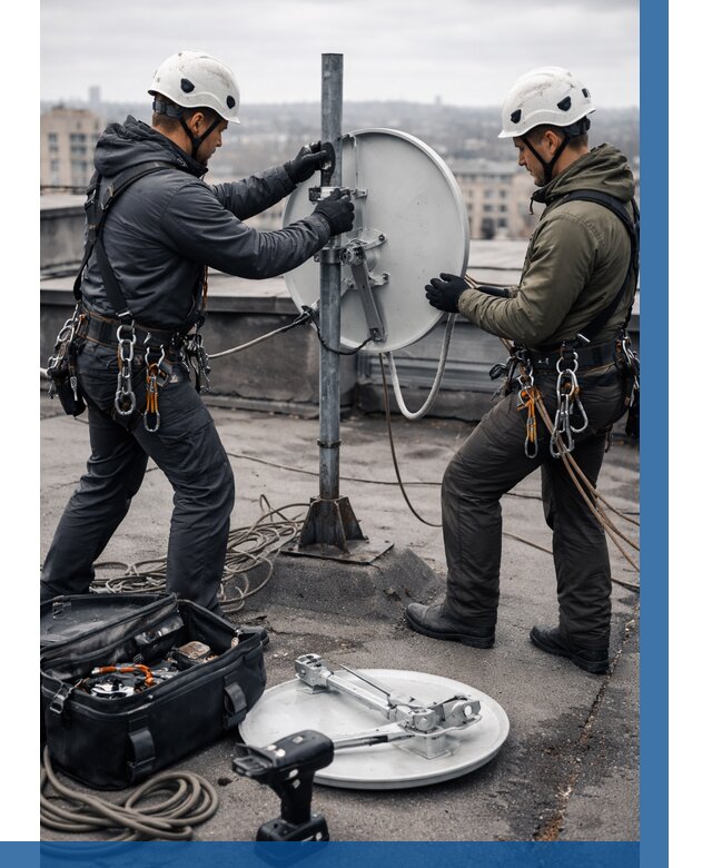 Демонтаж антенн на крыше в Санкте-Петербурге от 4783 р. | ВЫСОТНИК-Снк