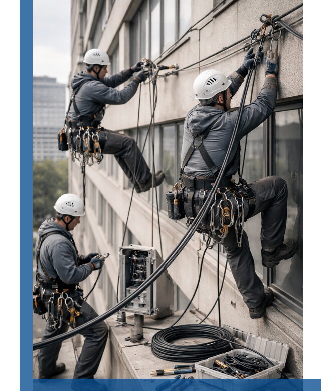 Прокладка оптоволоконного кабеля в Санкте-Петербурге под ключ с тестированием