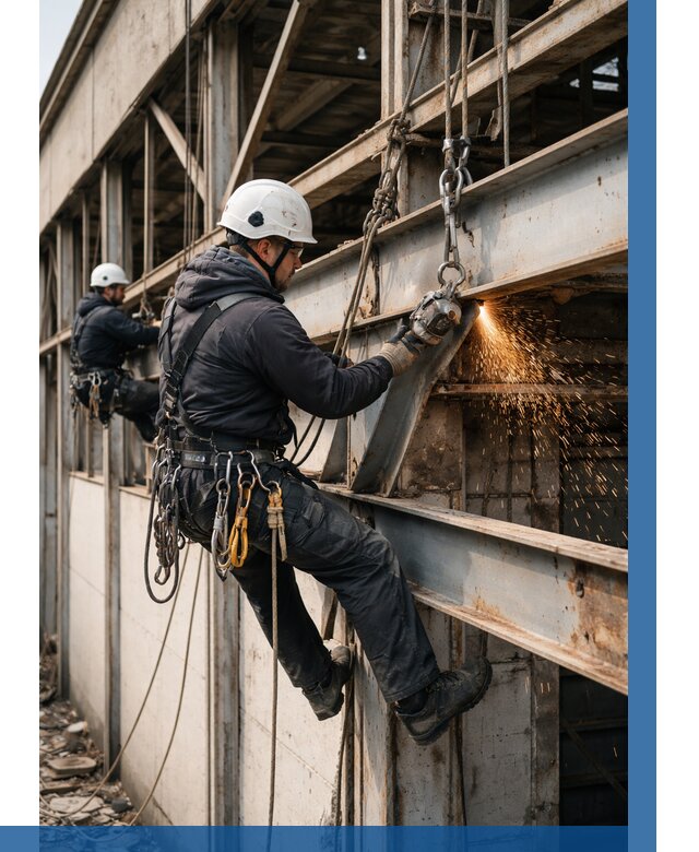 Демонтаж металлоконструкций на высоте в Санкте-Петербурге от 6908р. |ВЫСОТНИК-Снк