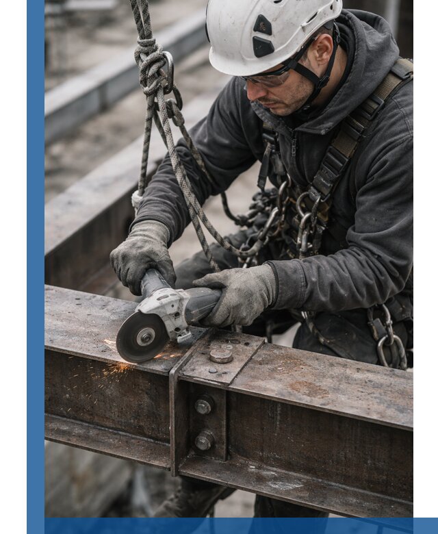 Резка металла на высоте в Санкте-Петербурге для зданий и конструкций