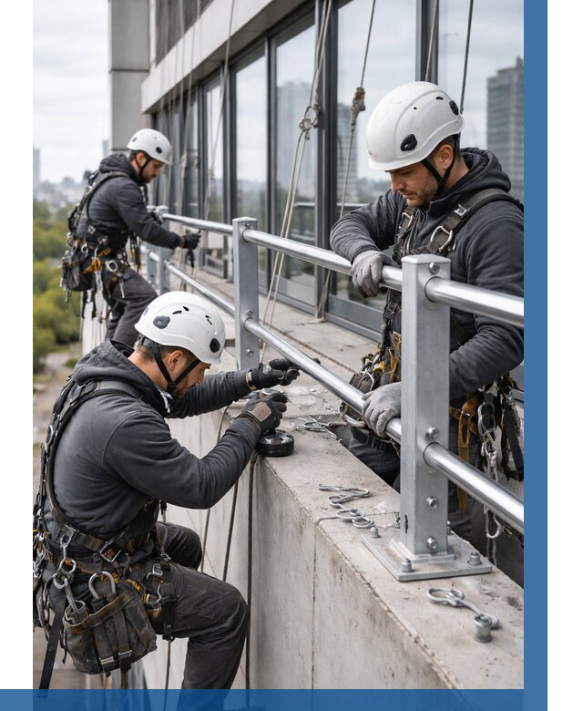 Монтаж ограждений на высоте в Санкте-Петербурге, от 1275 р. | ВЫСОТНИК-Снк