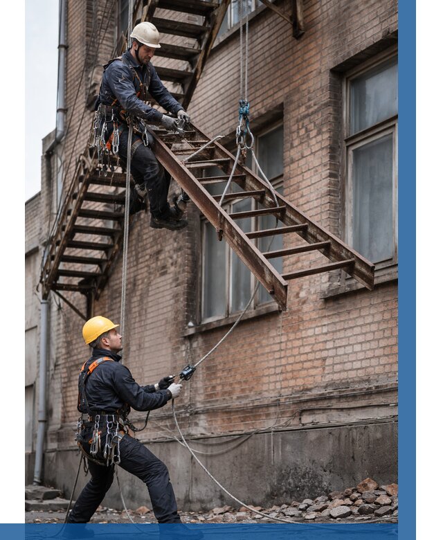 Демонтаж пожарной лестницы в Санкте-Петербурге от 12754 р. | ВЫСОТНИК-Снк