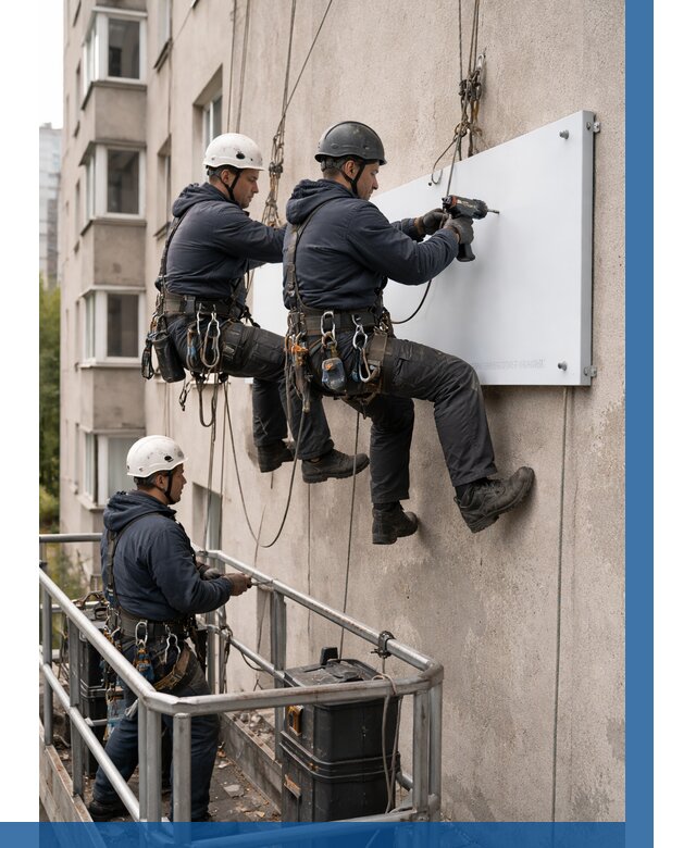 Монтаж табличек и указателей в Санкте-Петербурге от 3720 р. | ВЫСОТНИК-Снк