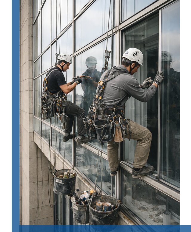 Ремонт витражных конструкций и фасадного остекления в Санкте-Петербурге