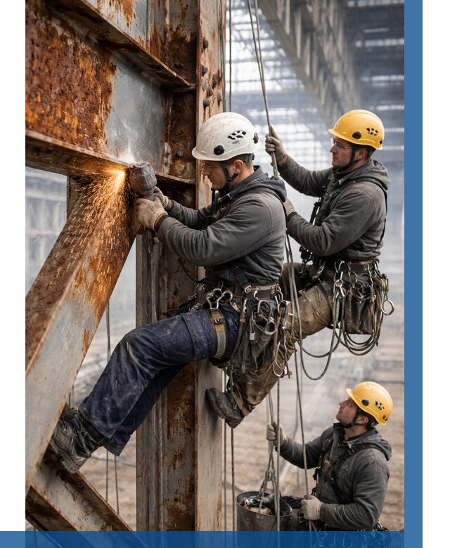 Зачистка металла от ржавчины в Санкте-Петербурге от 372 р. | ВЫСОТНИК-Снк