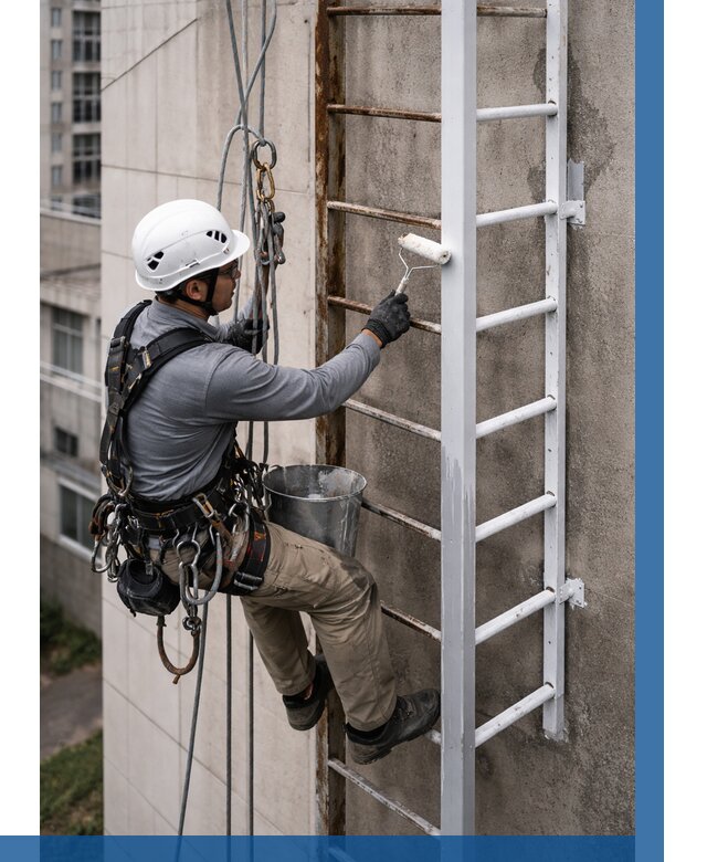 Покраска пожарных лестниц в Санкте-Петербурге от 4783 р. | ВЫСОТНИК-Снк