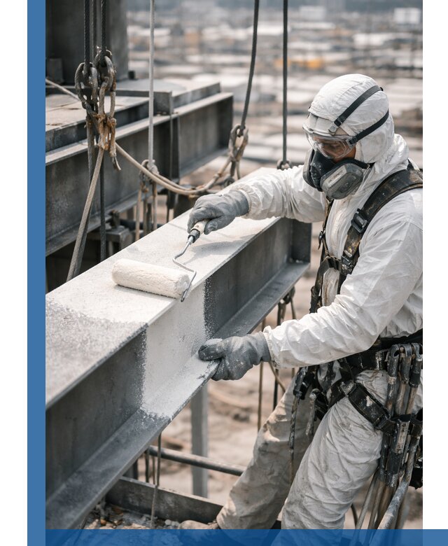 Профессиональная огнезащитная обработка металлоконструкций в Санкте-Петербурге