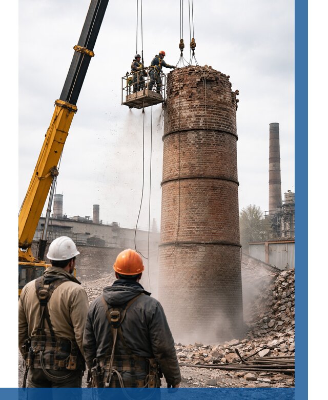 Демонтаж дымовой трубы в Санкте-Петербурге от 95652 р. | ВЫСОТНИК-Снк, смета