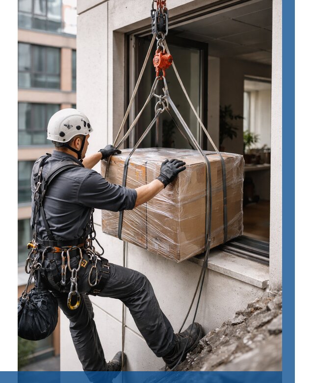 Подъем груза через окно в Санкте-Петербурге от 4783 р. | ВЫСОТНИК-Снк